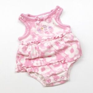 Small Wonders bunny tie dye floral bodysuit